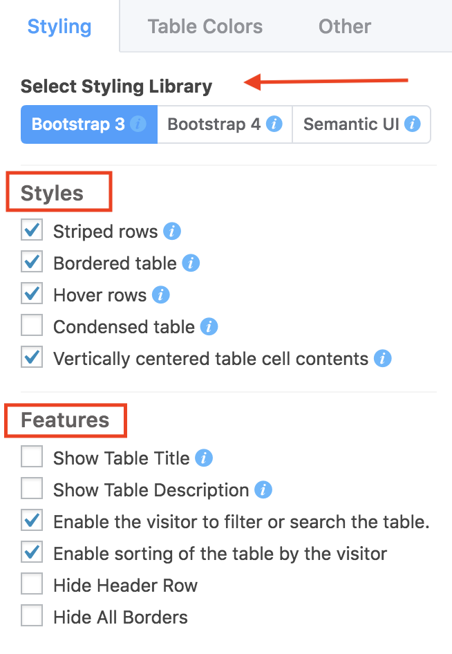 WtodPress table plugin ninja Tables