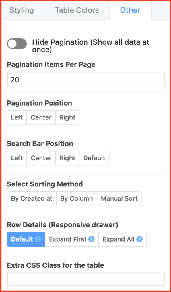 WtodPress table plugin ninja Tables