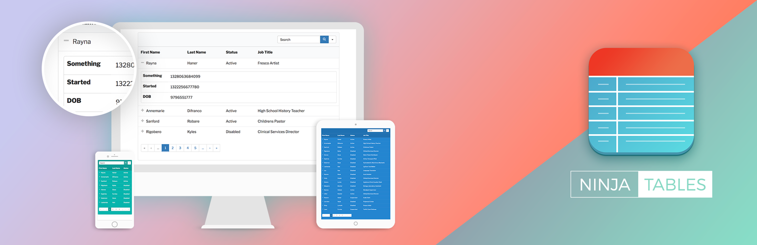 Ninja Tables - An Indomitable WordPress Table Plugin