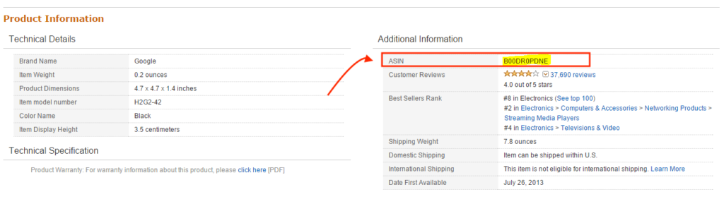 Amazon ASIN Number - What, Why, & How 4