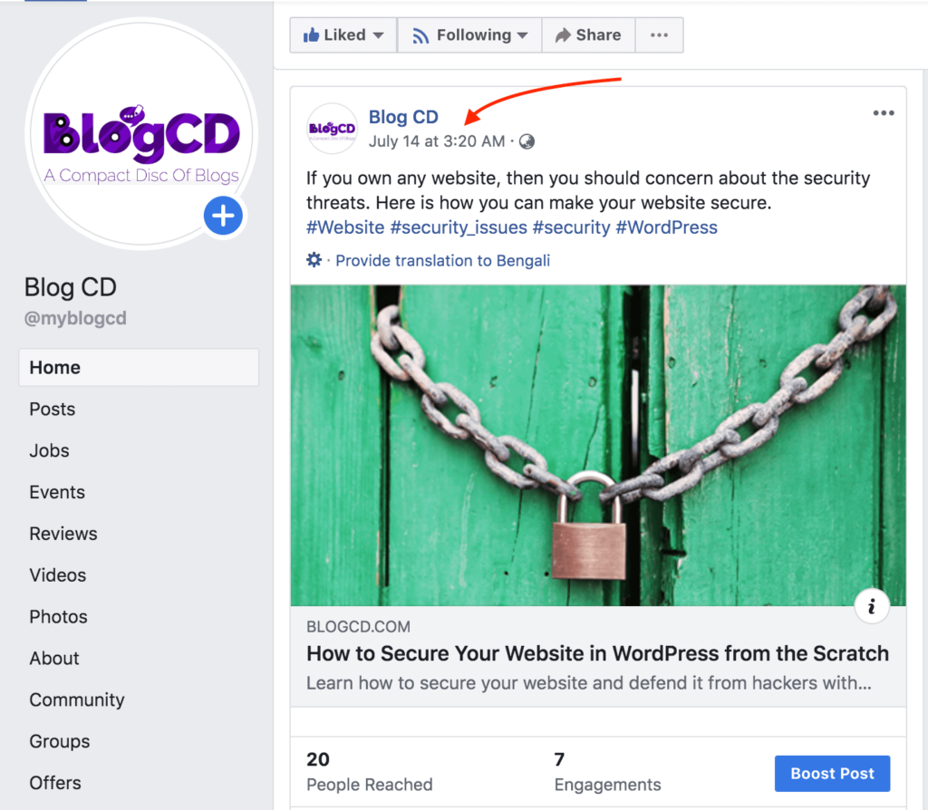 How To Share Your Facebook Post Link URL On Facebook