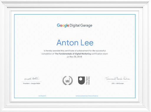 digital marketing google certification reddit