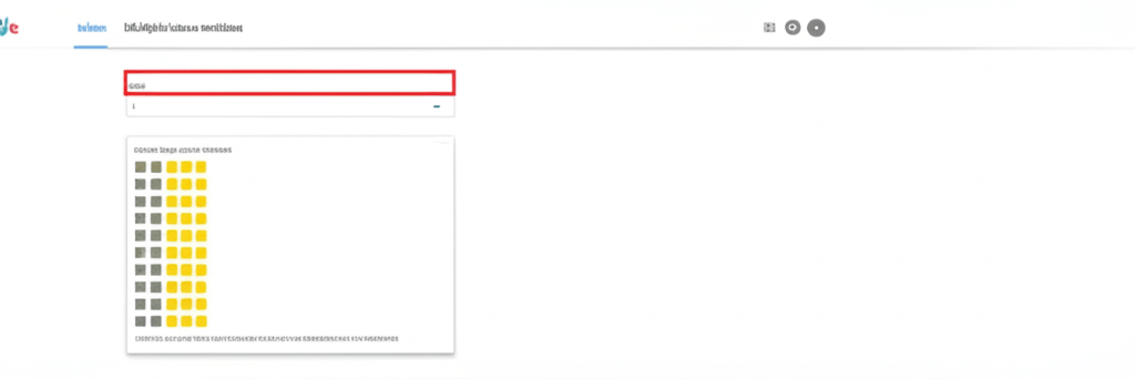 Tame Your Inbox: How to Master Gmail's Multiple Inboxes (with Visual Flair! 😅) 16 A minimalistic user interface featuring a red-highlighted input field and a grid of colored squares, showcasing data entry options and visual elements.